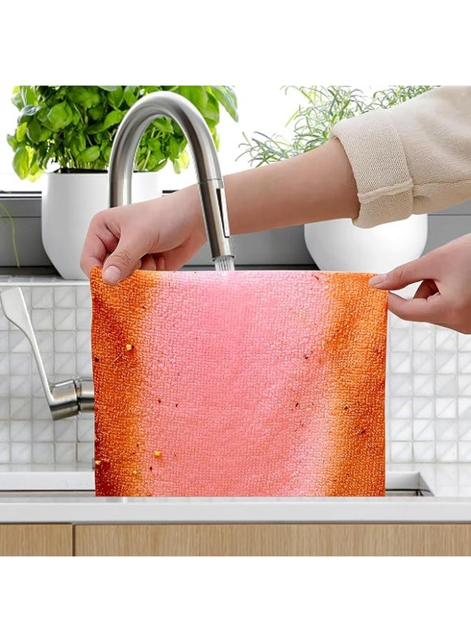 مناديل تنظيف مايكروفايبر في علبة سحب متعدد الالوان – 20 قطعة ماصة وخالية من الوبر تنظف بدون آثار للزجاج والمطبخ والسيارة والإلكترونيات – قابلة للغسل وإعادة الاستخدام - Image 3